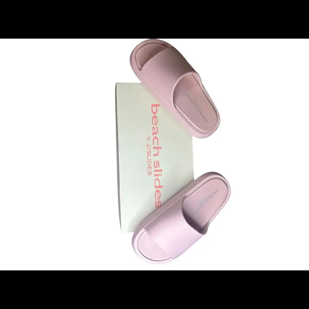 SQUISH Light Pink EVA Beach Slides by J Slides NYC - Picture 4 of 5